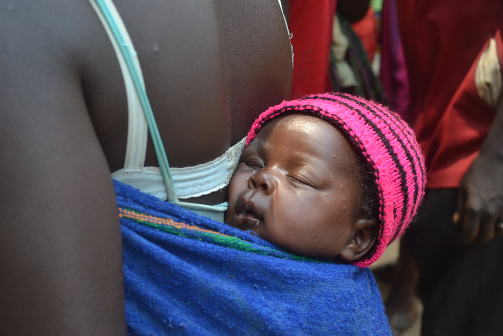 Child Sleeping During NIFs Distribution In Boferan CAR 2014