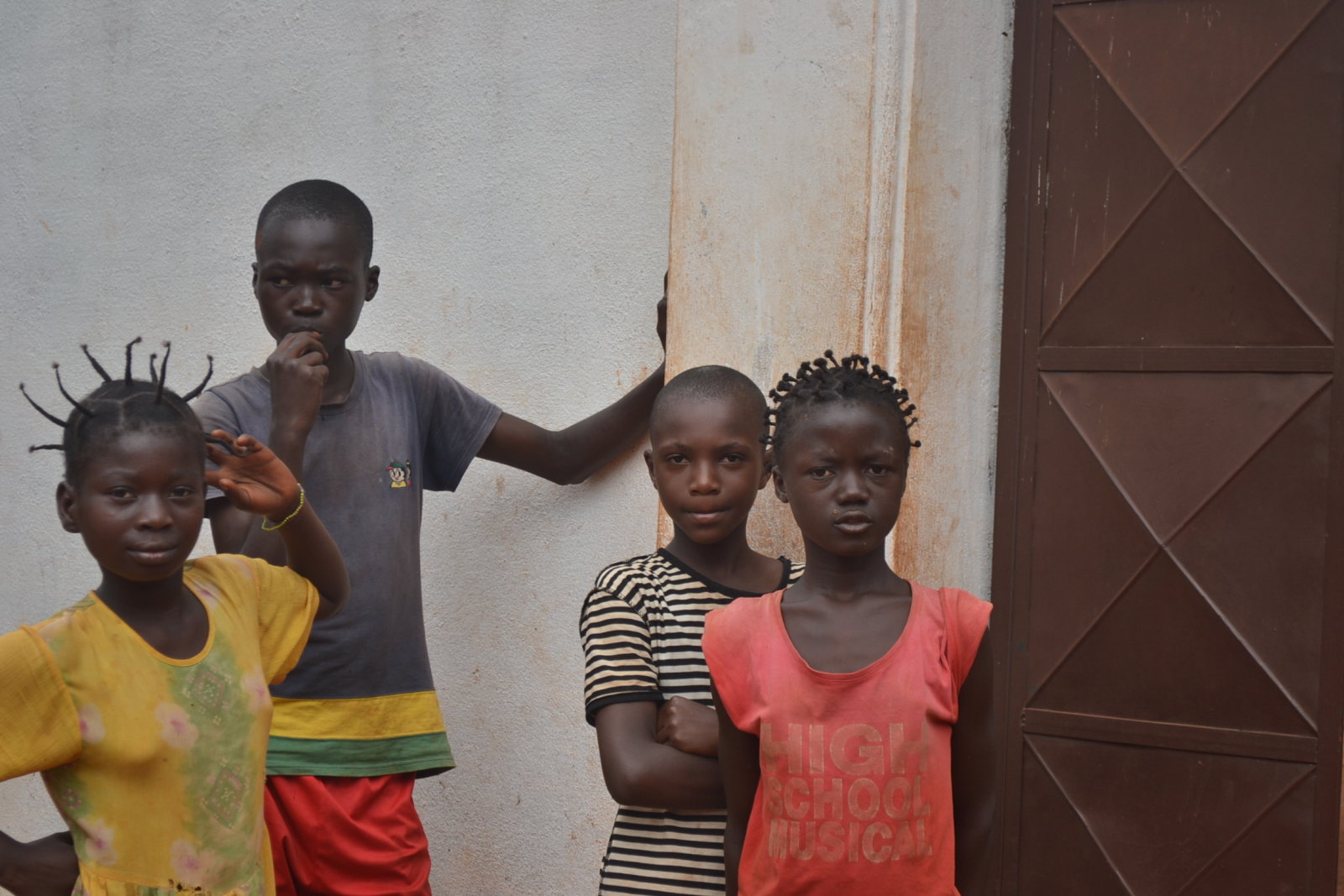 Children At The Carmelitanes Site Bangui