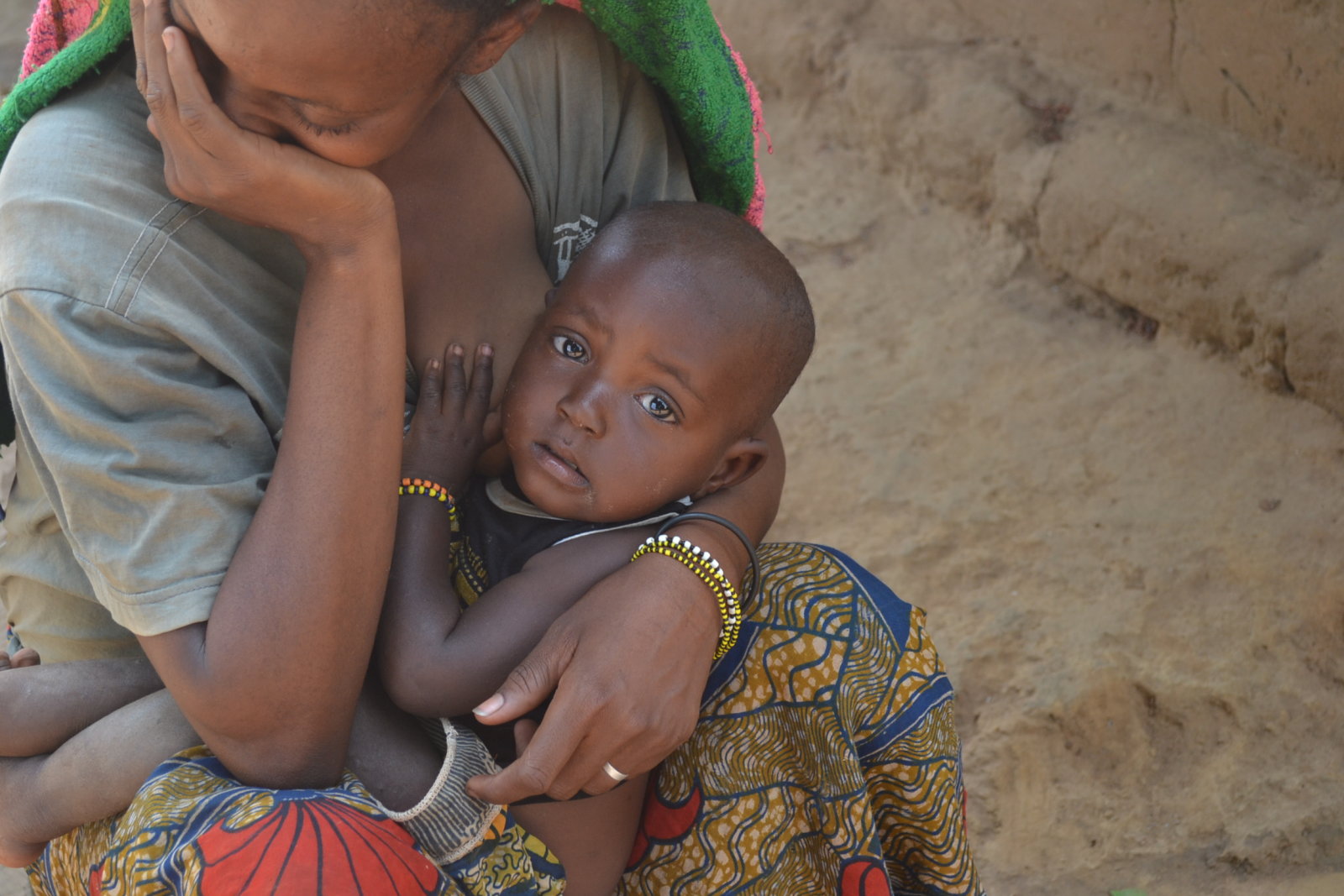 Mom And Child In Wikamo Central African Republic 2014